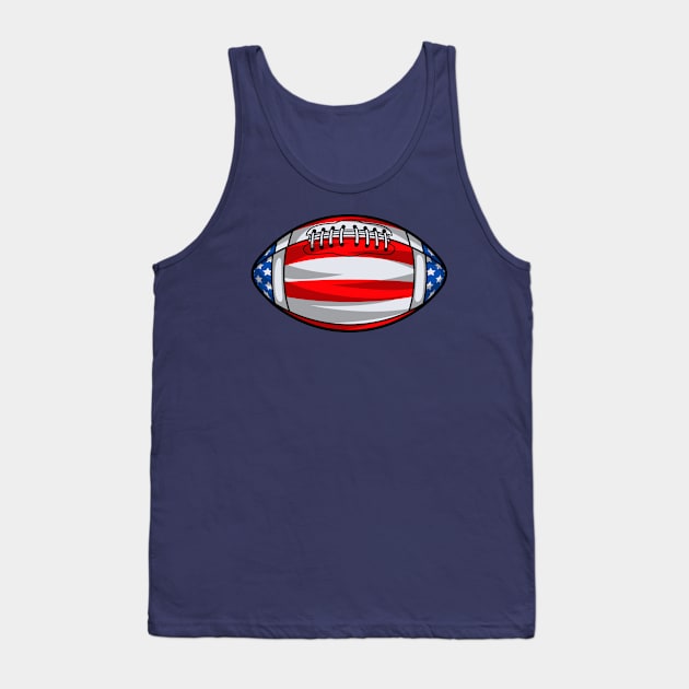 American Football American Flag Tank Top by Ardhsells